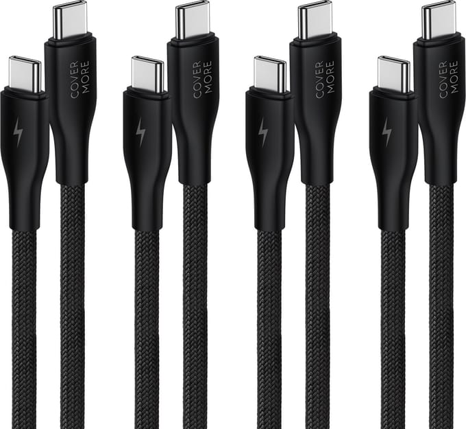 Oplader kabel geschikt voor Samsung galaxy telefoon en tablet - Usb C naar usb C - Oplaadkabel - 4 stuks - 1m