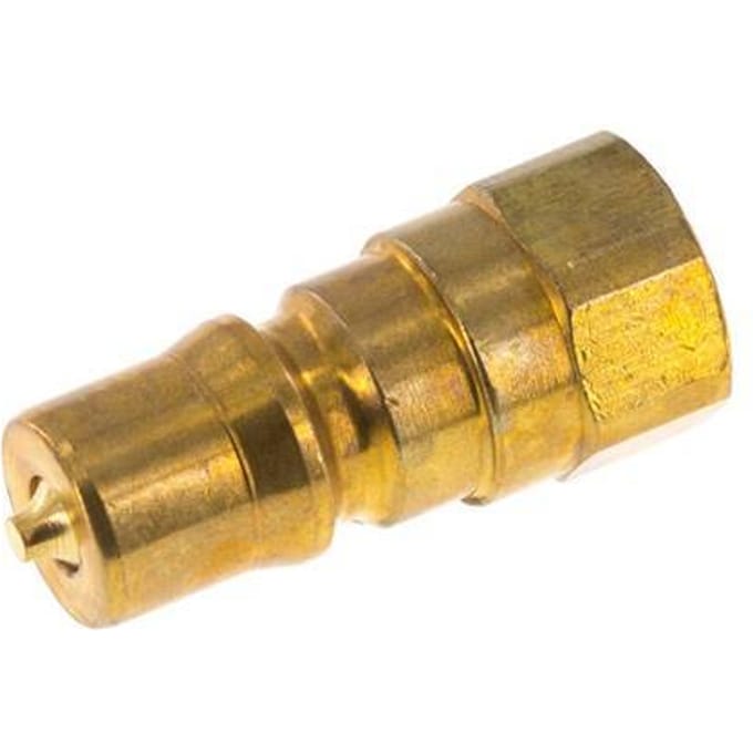 Messing DN 5 Hydraulische Koppeling Insteeknippel G 1/8 inch Binnendraad ISO 7241-1 B D 10.9mm