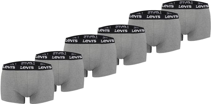 Pack of 6 men's Levis REPEAT LOGO TRUNK shorts underwear pants