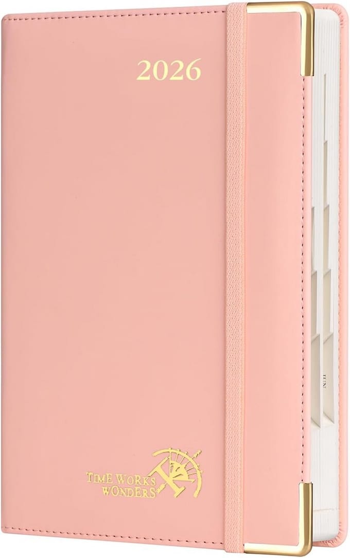 Agenda 2026 A5 - Planner Dagindeling - Tijd Beheer - 1 Dag Per Pagina - 21.5 x 14.5 cm
