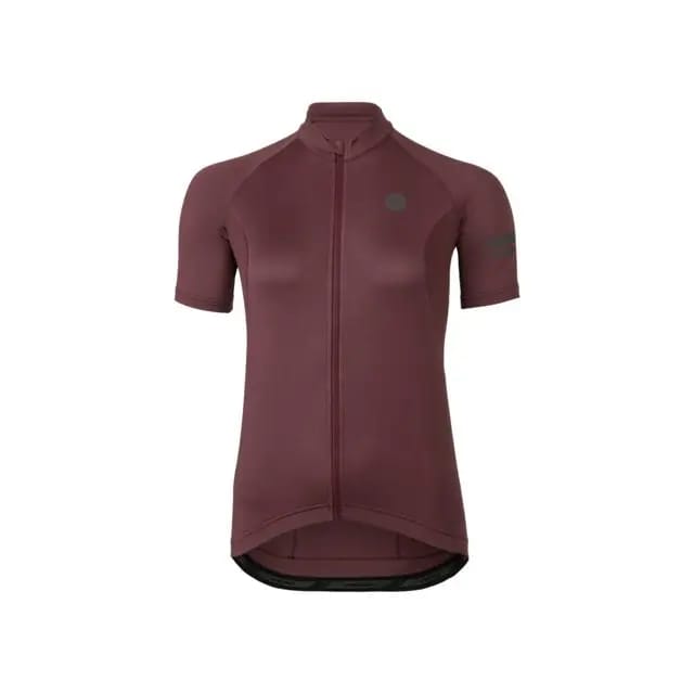 agu Core Fietsshirt Dames Korte Mouwen - Paars - Drie achterzakken - YKK-rits over de hele lengte - Sneldrogend interlock