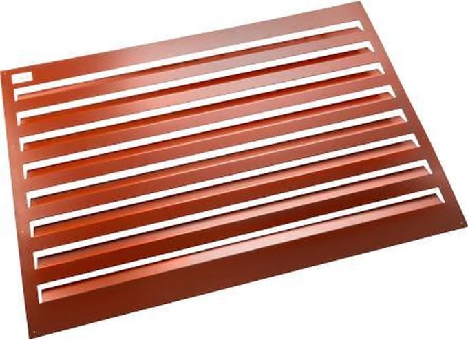 Evolar Achterplaat voor Airco Omkasting Steenrood Medium