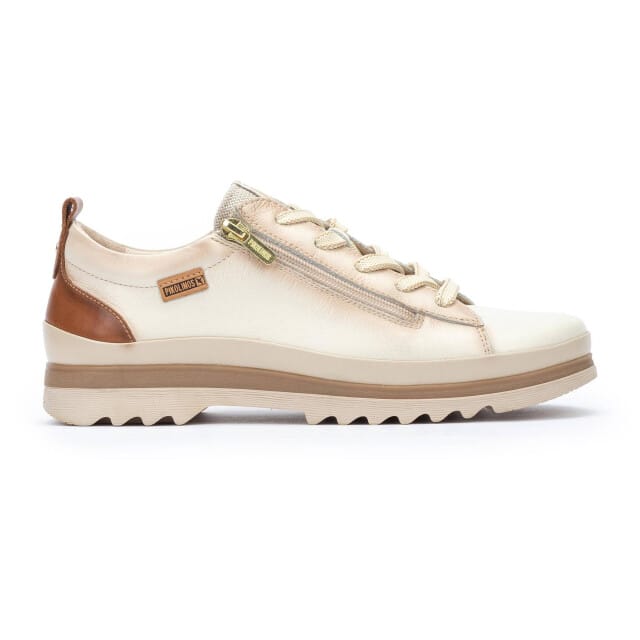 Pikolinos Leren sneakers Vigo wit crème