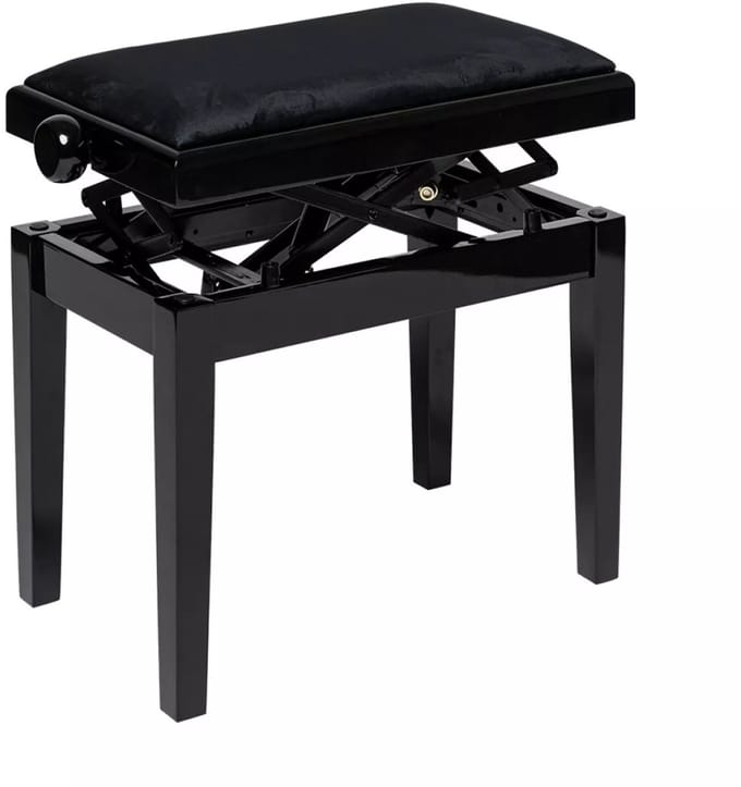 Stagg PBH 390 BKP VBK - Pianobank - Hydraulisch Verstelbaar - Zwart - Comfortabel