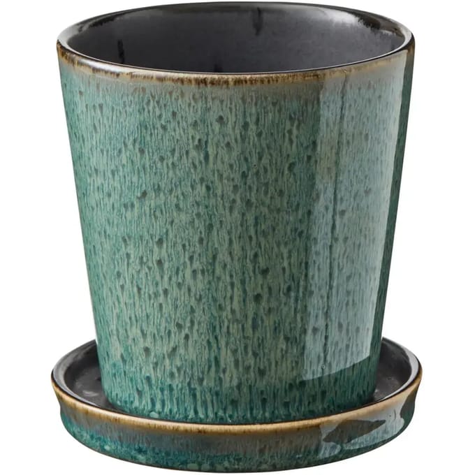 Bloempot met schotel Bitz