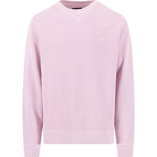 Fynch-Hatton Trui Sweat Crewneck Garment Dyed Magnolia / male
