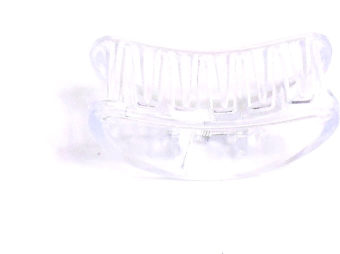 Haarklem open 7 cm transparant