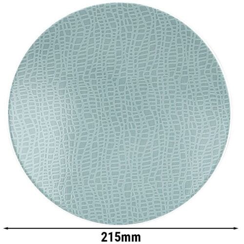 (6 stuks) SELTMANN WEIDEN Coup bord - plat - Ø 215mm - Turquoise Blauw