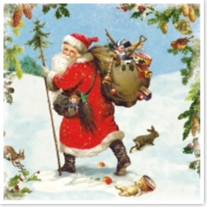 PPD servetten voor sier - decoupage - Santa is Near
