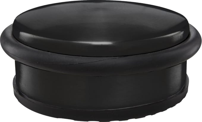 Protect-it Deurstopper/deurbuffer - 1x - D100 x H45mm - 1,15kg - zwart - premium - zonder montage