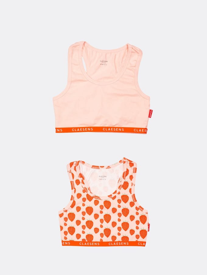 Claesen's® - Meisjes Croptop 2-Pack Strawberry260851-Strawberry.8