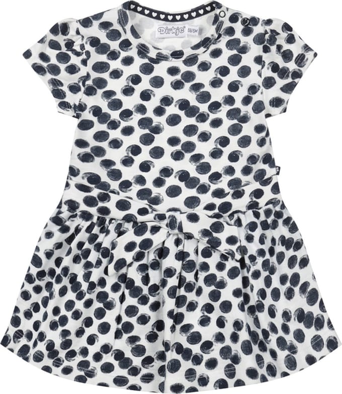 Dirkje-Meisjes Jurk ss-Navy