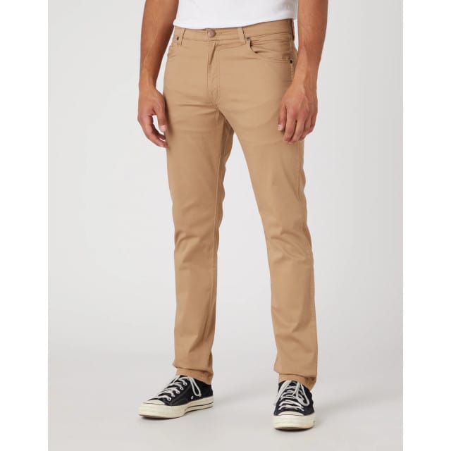 Wrangler - Larston - Heren Slim-fit Broek - Tigers Eye
