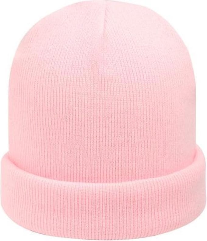 Beanie Muts - Yehwang - Muts - Baby pink - Licht roze - Acryl - Gebreide