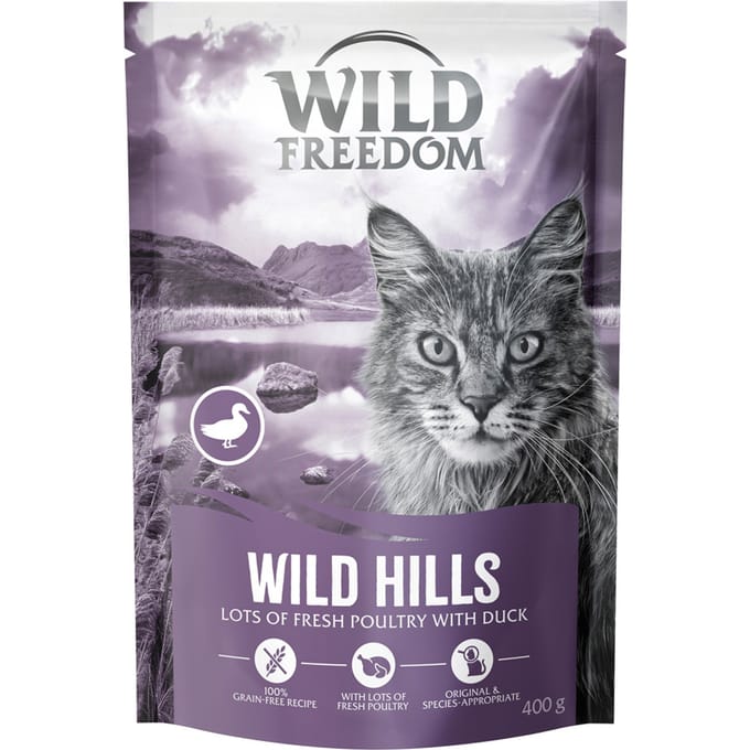Wild Freedom Adult "Wild Hills" met eend - graanvrij recept - 400 g
