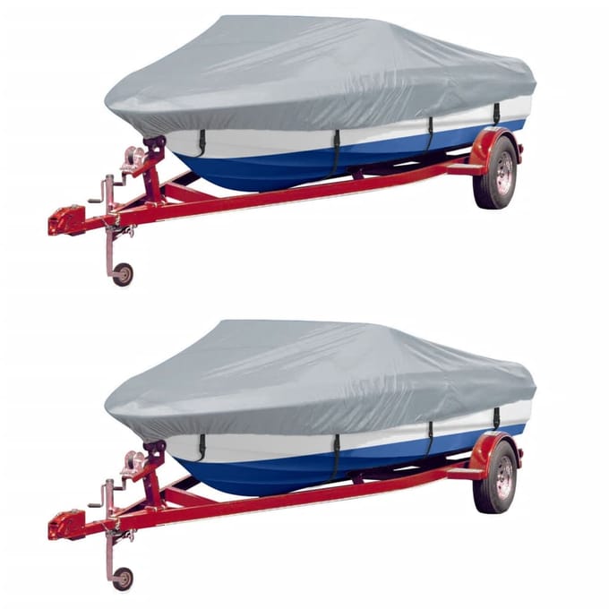 vidaXL - Boothoezen - 2 - st - 427-488x229 - cm - grijs