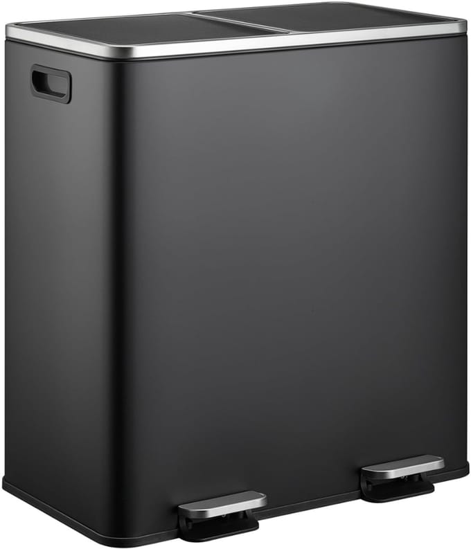 CLGP® Prullenbak 60L - Afvalbak 60L - Pedaalemmer