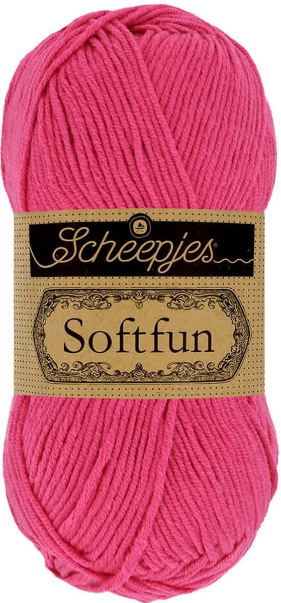 Scheepjes Softfun 50g - 2495 Hot Pink