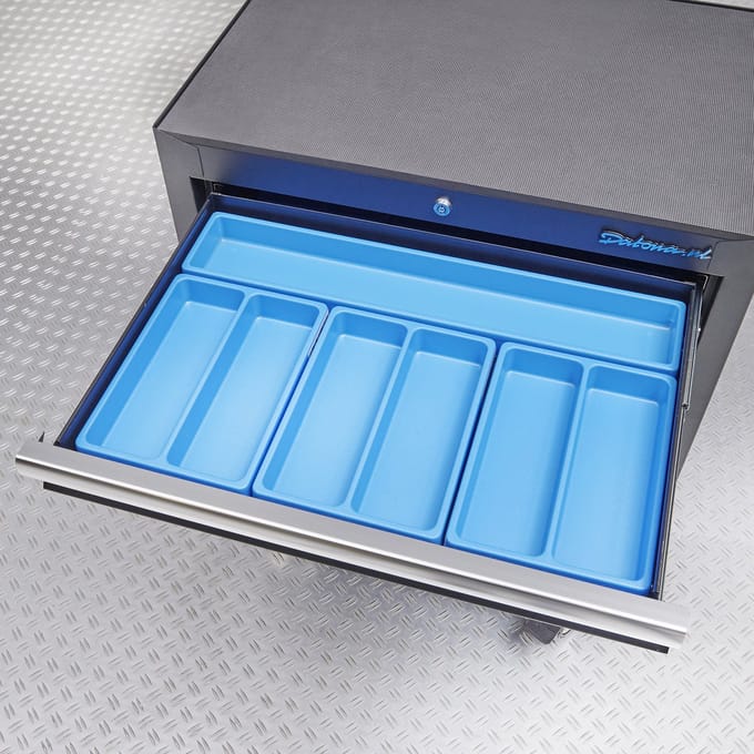 Datona® Vakverdeling met 2 compartimenten - 10 stuks - Blauw