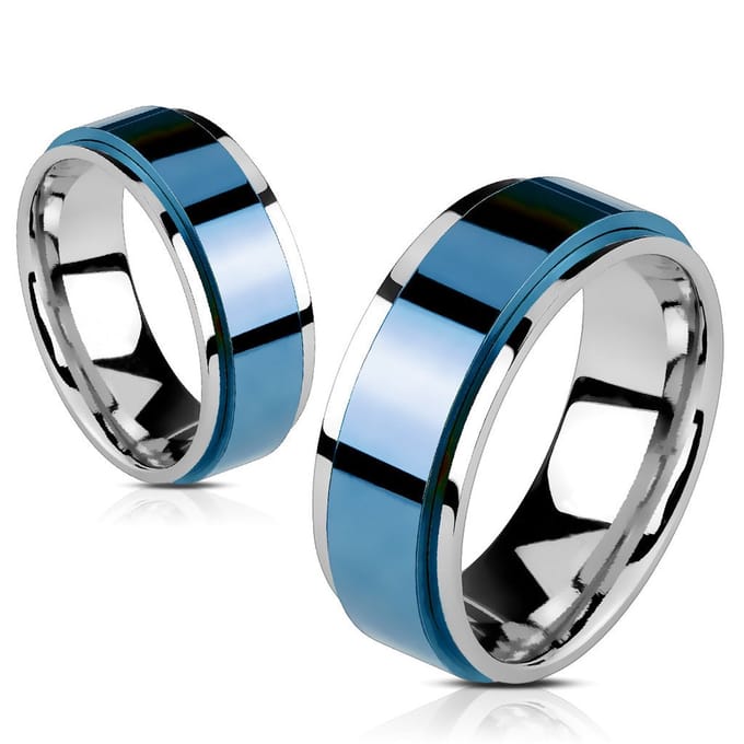Rani - Ring Heren - Mannen Ring - Blauwe Ring - Dames Ring - Ring Mannen