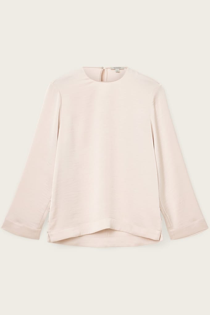 AllSaints Leanne Top Antique White Größe: 4 | Longsleeves Outlet | Damen | Weiß