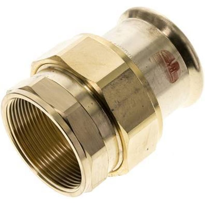 Perskoppeling wartelmoer - 54mm & Rp 2'' Persmof - Koperlegering Vlakke Afdichting