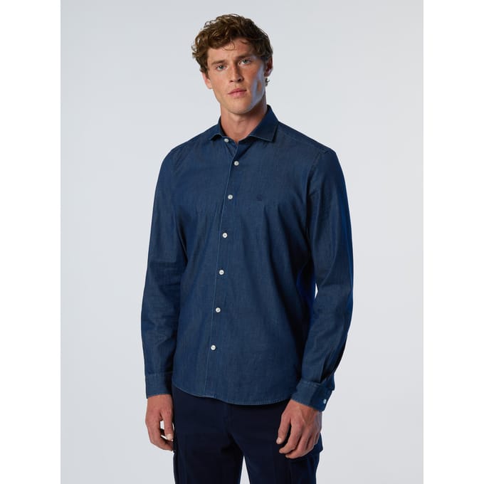 North Sails Overhemd Denim keperstof