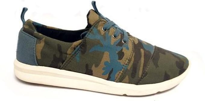 Toms Del Rey Sneaker Dames 10006300 Camo Canvas Printed Maat 37