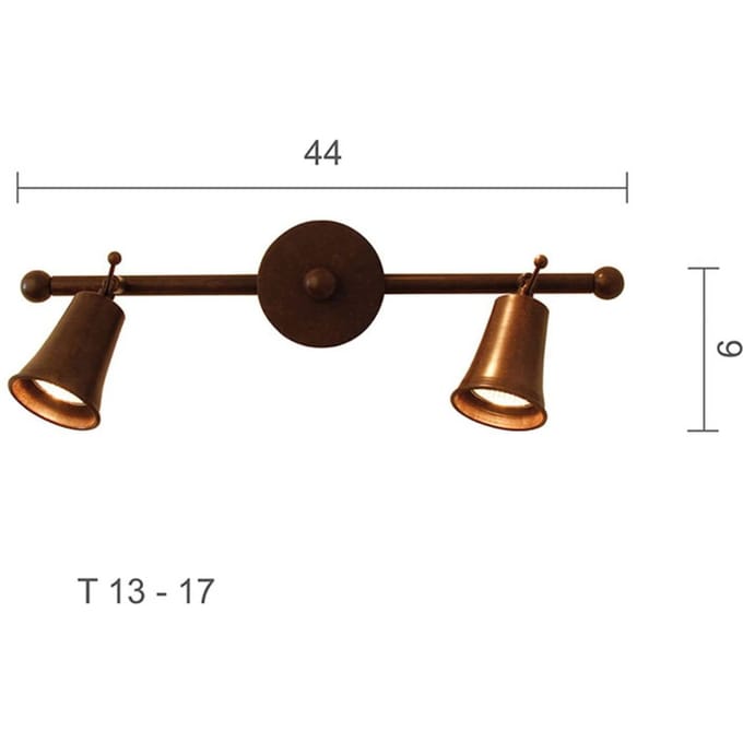 Menzel Pusta wandspot, 2-lamps