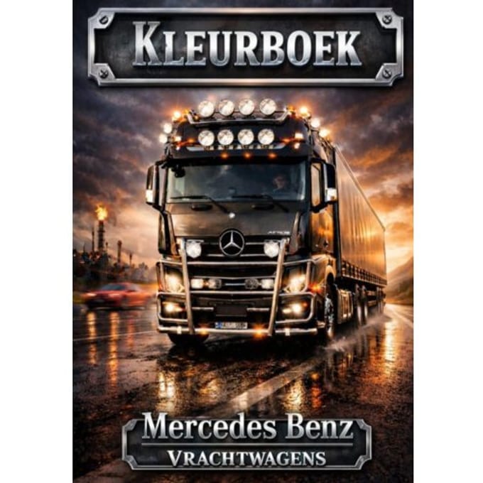 Kleurboek, Mercedes Benz Vrachtwagens. - H. Mourits
