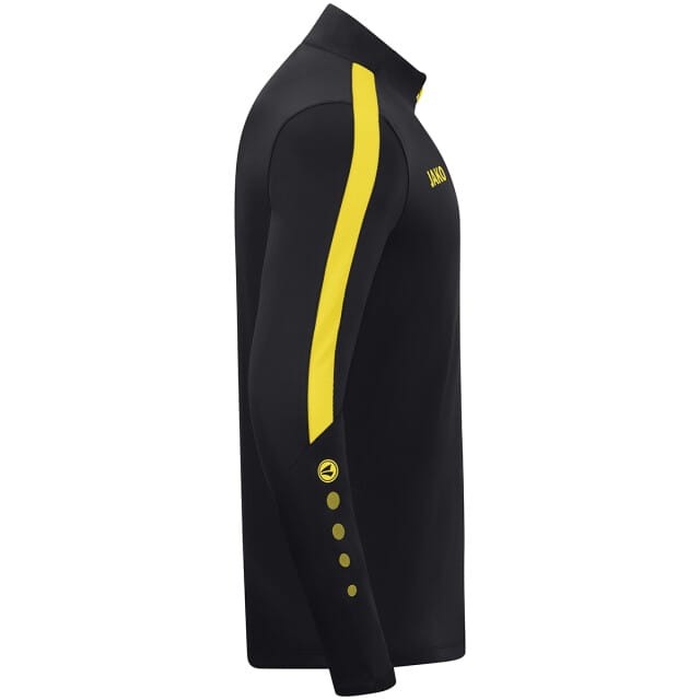 Jako Power Ziptop Kinderen - Citroen / Zwart | Maat: 164