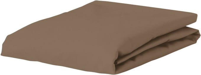ESSENZA Satin Hoeslaken Cafe Noir - 90x210 cm