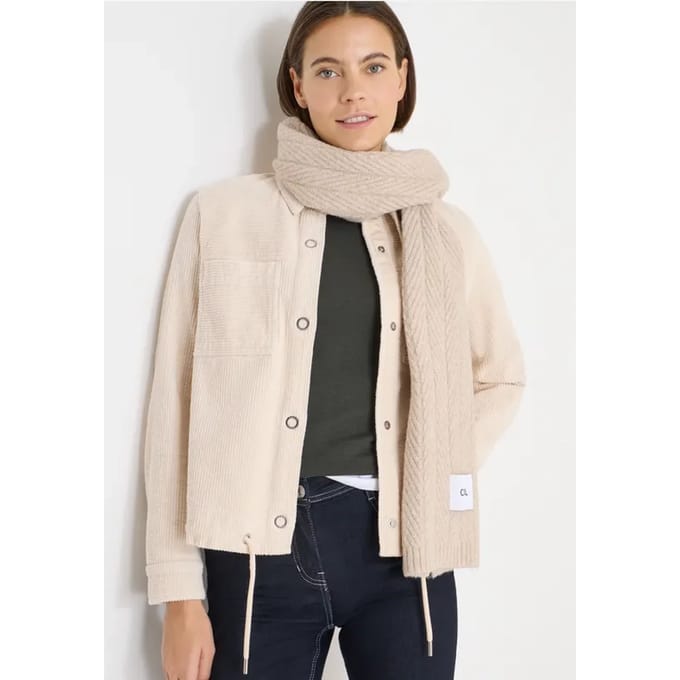 Corduroy jas met trekkoord