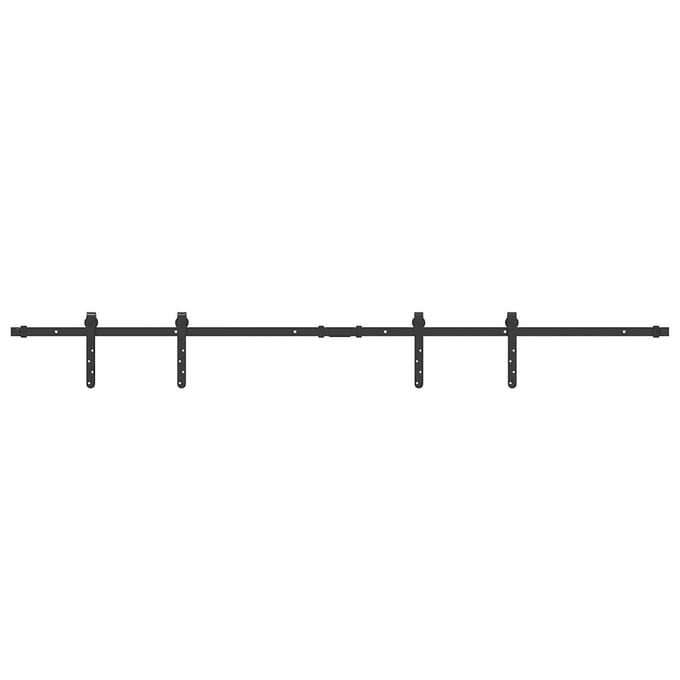 vidaXL - Ophangset - voor - schuifdeur - 183 - cm - koolstofstaal