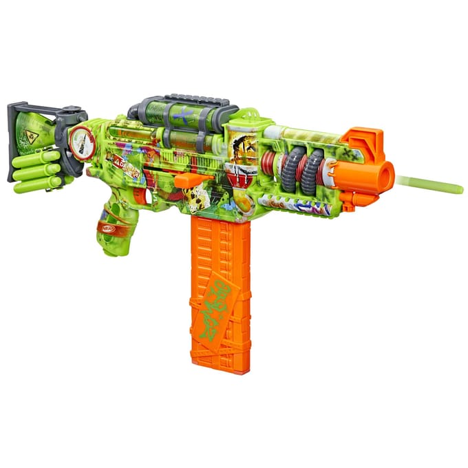 Nerf Zombie Corrupter-dartblaster, 22 Nerf Elite-darts, buitenspellen, leeftijd 8+
