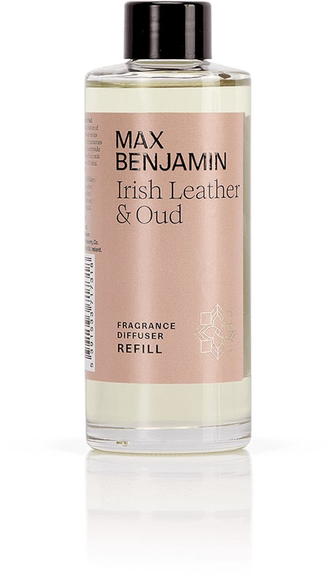 Max Benjamin Navulling voor Geurstokjes 150ml - Irish Leather & Oud