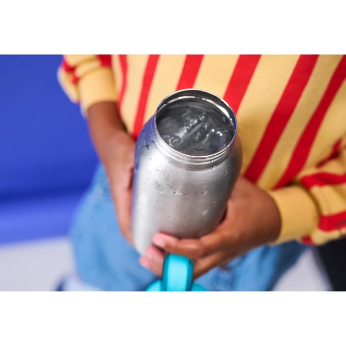 Mepal Isoleerfles met flipdop Campus - 500 ml - Waterfles RVS - Lekdicht - Hygiënische deksel - Cool blue