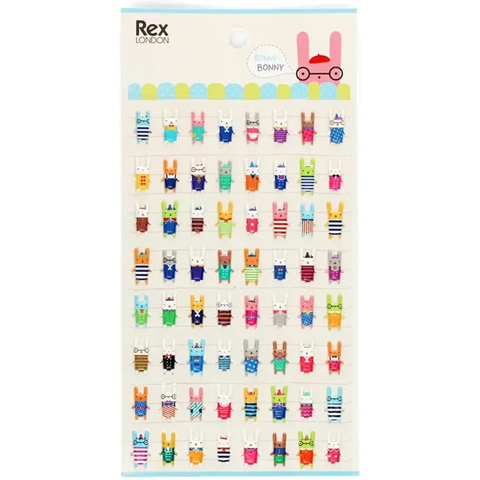 3D opblaasbare stickers Rex London Bonny Bunny