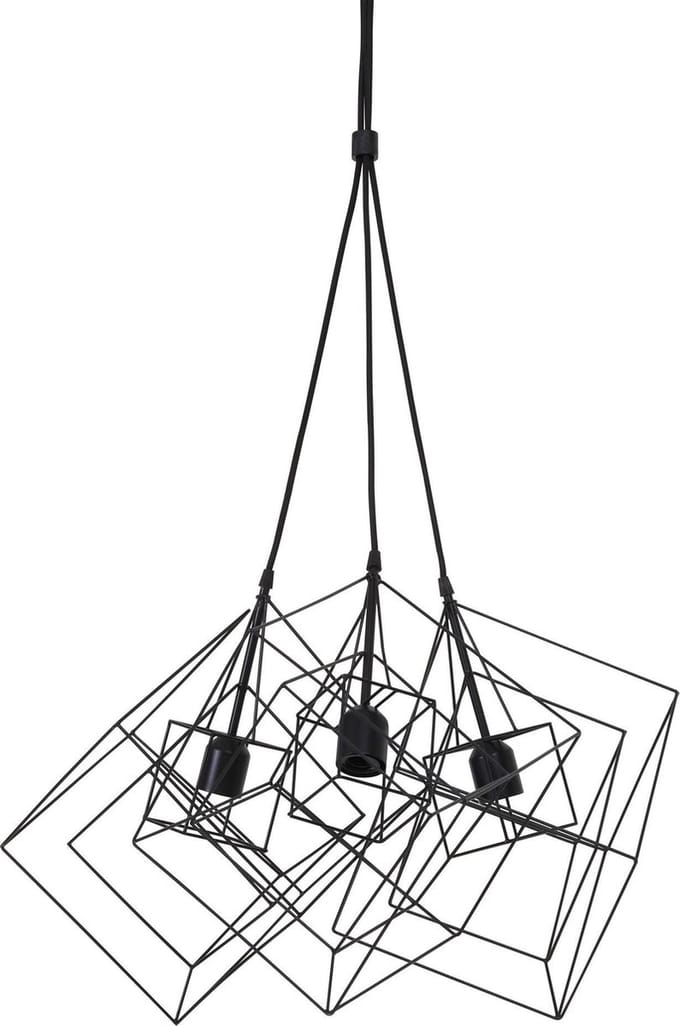Light & Living Hanglamp Kubinka - Zwart - Ø25cm - 3L