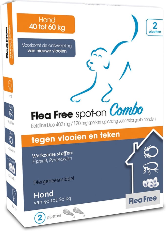 Ectoline Duo Hond - Gewicht dier 40 - 60 kg