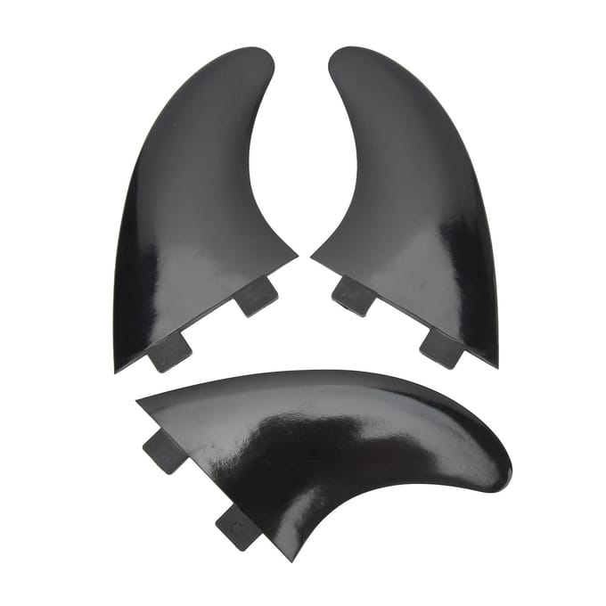 3 stuks Surfboard Vinnen PVC Quick Release Vervanging Tri Vin Set voor Longboard Surfboard Paddleboard gray