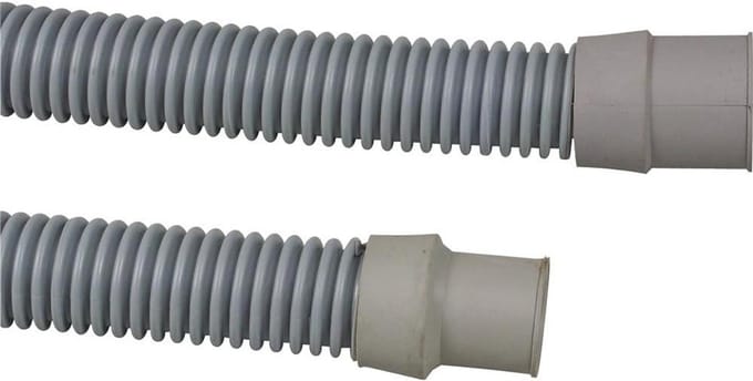 Afvoerslang - Slang voor machine - Water Afvoeren - Flexibel Hittebestendig - 25 meter - Grijs