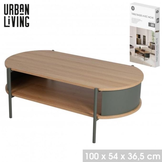 “GIGI” salontafel met nis 100×54×H36,5 cm