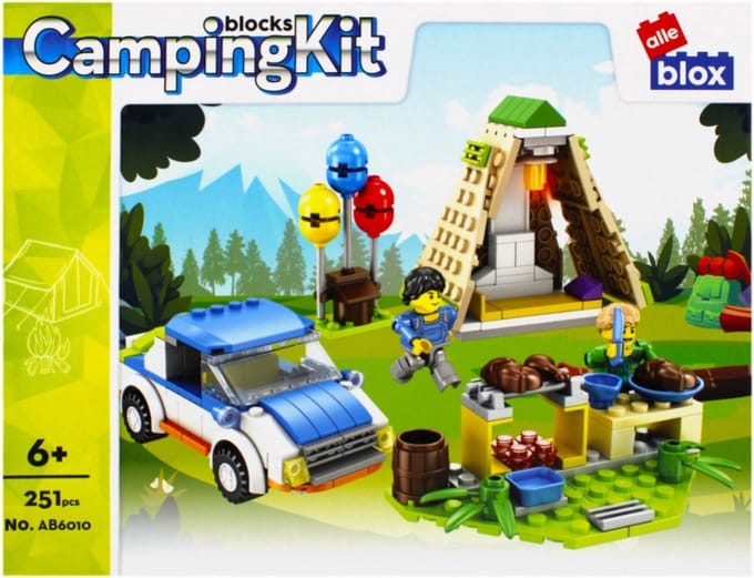 Blocks bouwstenen , nu 3 dozen voor een speciale prijs. Brandweer , Helikopter en Camping