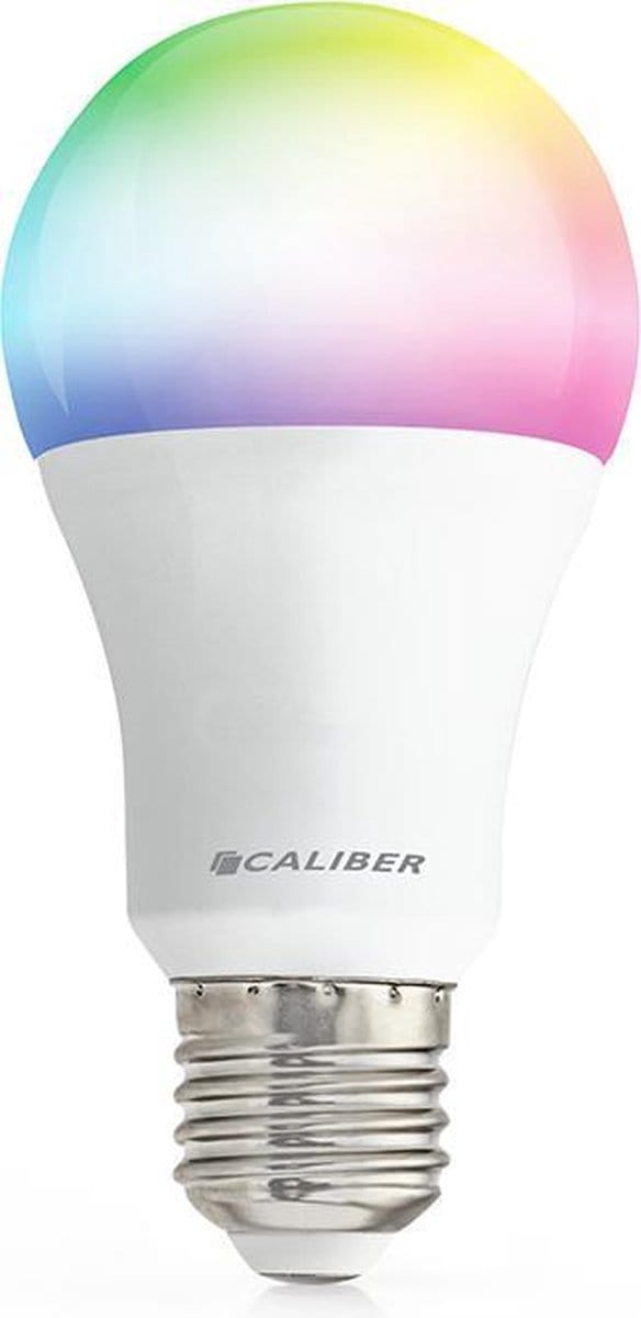 Caliber Smart Lamp E27 - Slimme Lamp RGB en Warm Wit - Slimme verlichting - LED Lamp Ledlamp - Dimbaar - Tuya Smart (HBT-E27)