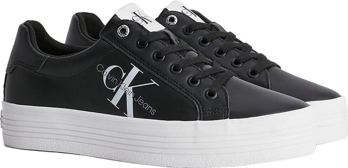 Calvin Klein Vulc Flatform Laceup Low Lth