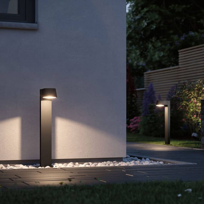 Paulmann 94454 Capea Staande LED-buitenlamp LED LED vast ingebouwd 6 W Grijs