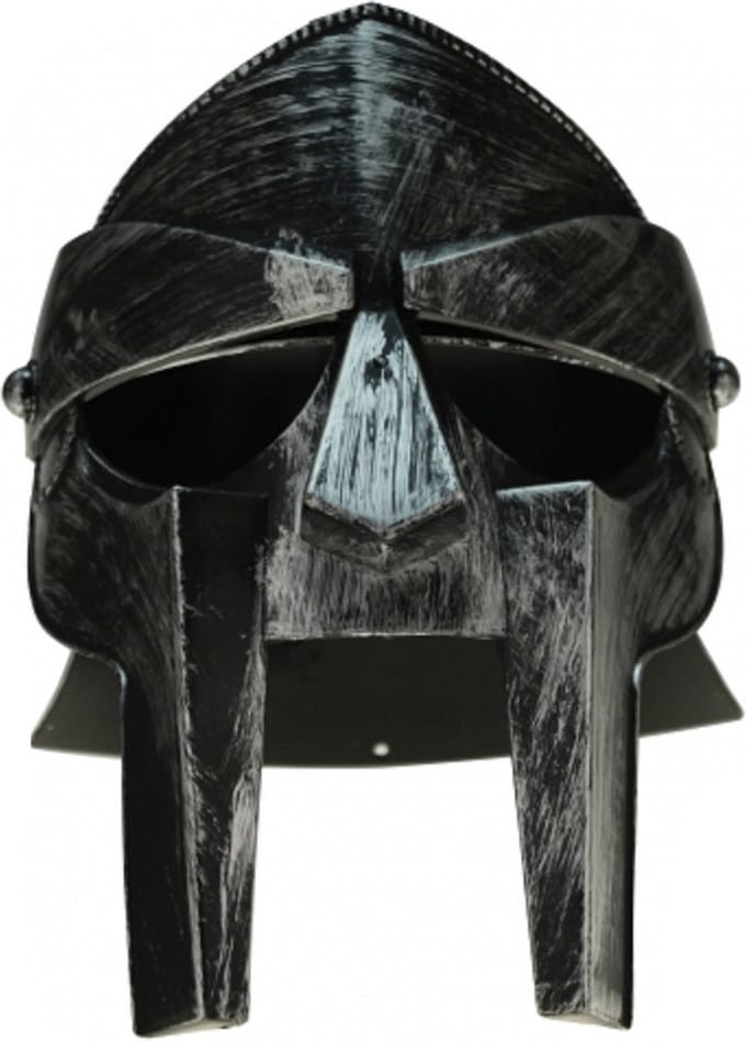 KRÜGER Gladiator helm - Zwart met vizier - Verkleedaccessoire voor volwassenen
