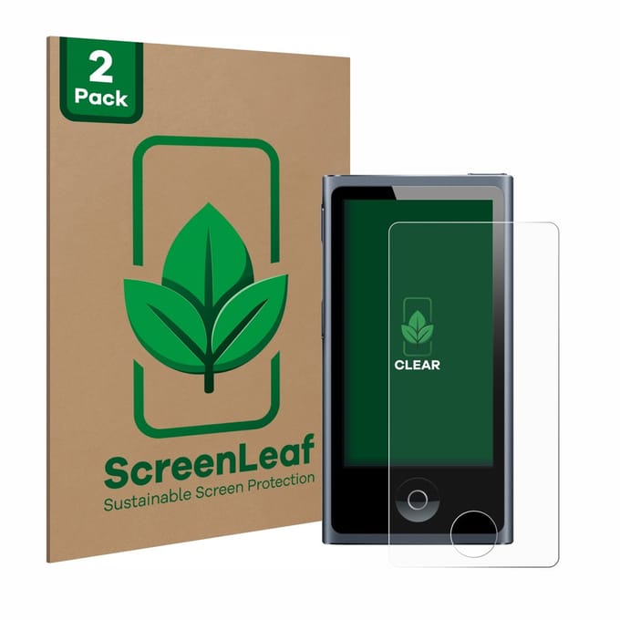 2 Stuks Screenprotector voor Apple iPod nano 2012 (7. Gen.) - Hoogwaardige Beschermfolie transparant