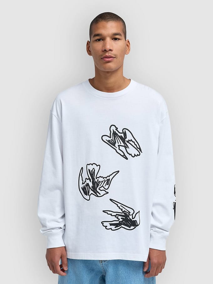 RVCA AF Birds Longsleeve wit